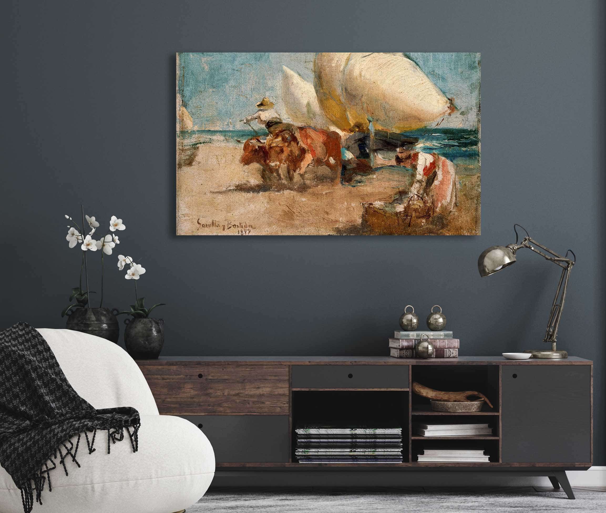 Escena De Playa by Joaquin Sorolla