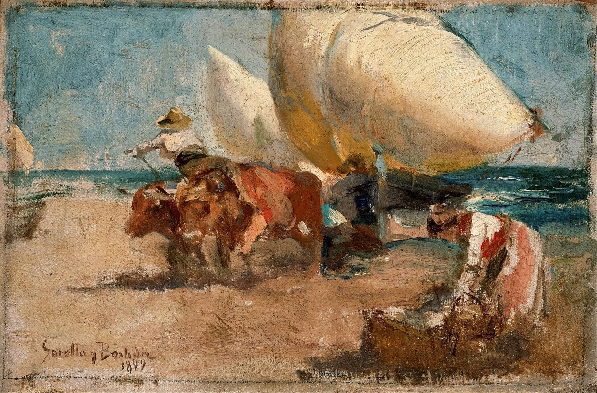 Escena De Playa by Joaquin Sorolla