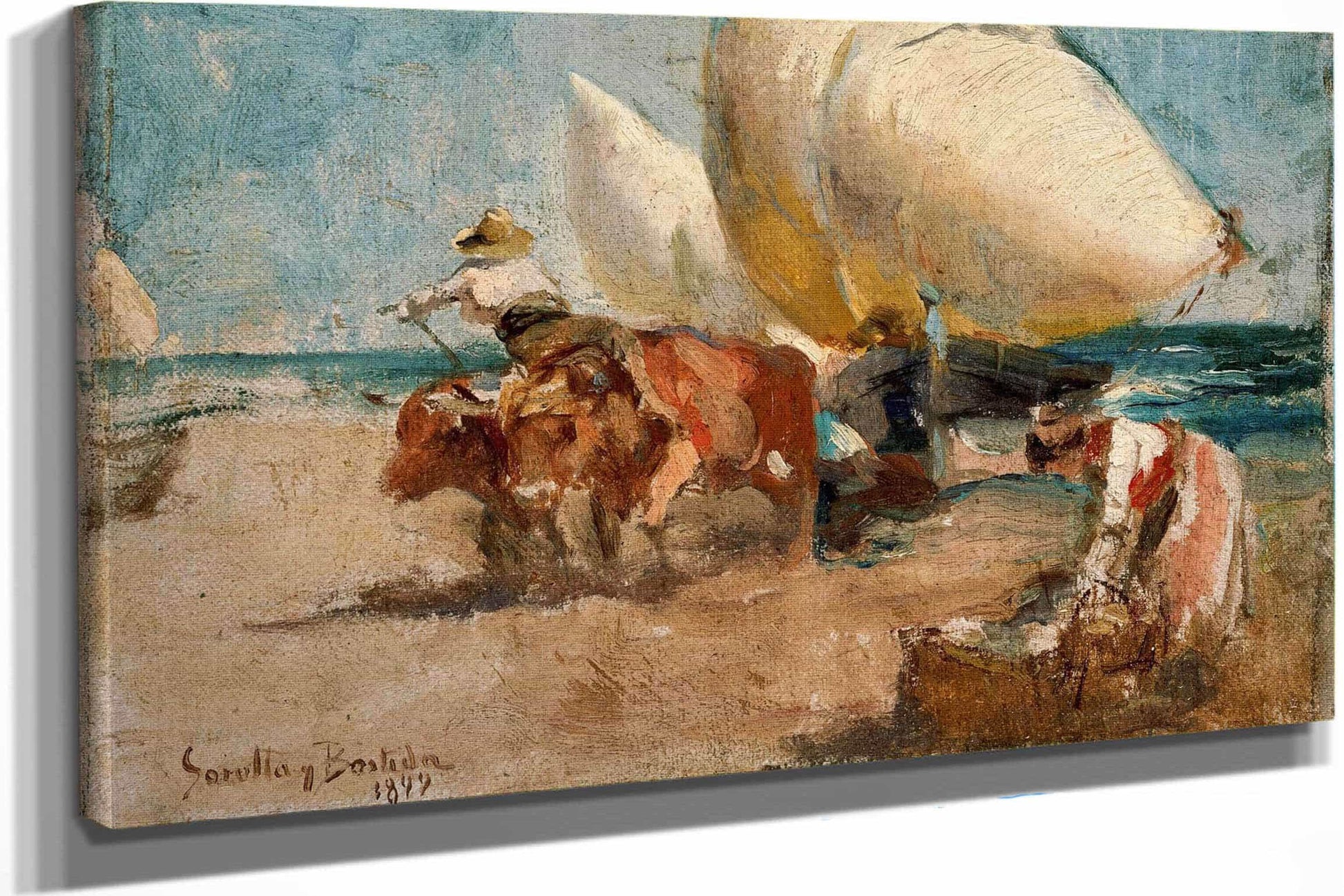 Escena De Playa by Joaquin Sorolla