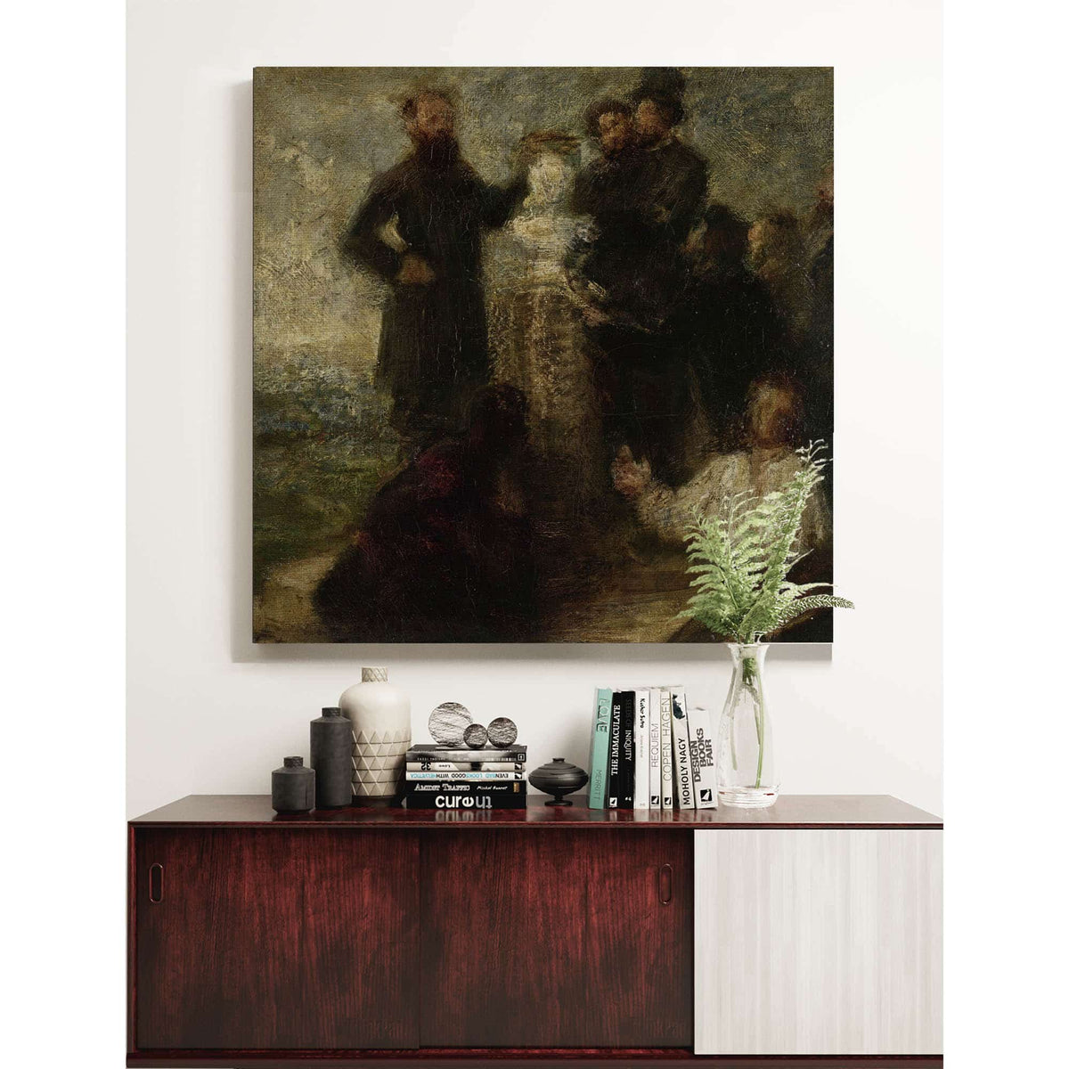 Esquisse Pour Lhommage A Delacroix  by Henri Fantin Latour