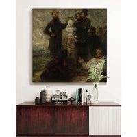 Esquisse Pour Lhommage A Delacroix  by Henri Fantin Latour