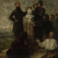 Esquisse Pour Lhommage A Delacroix  by Henri Fantin Latour