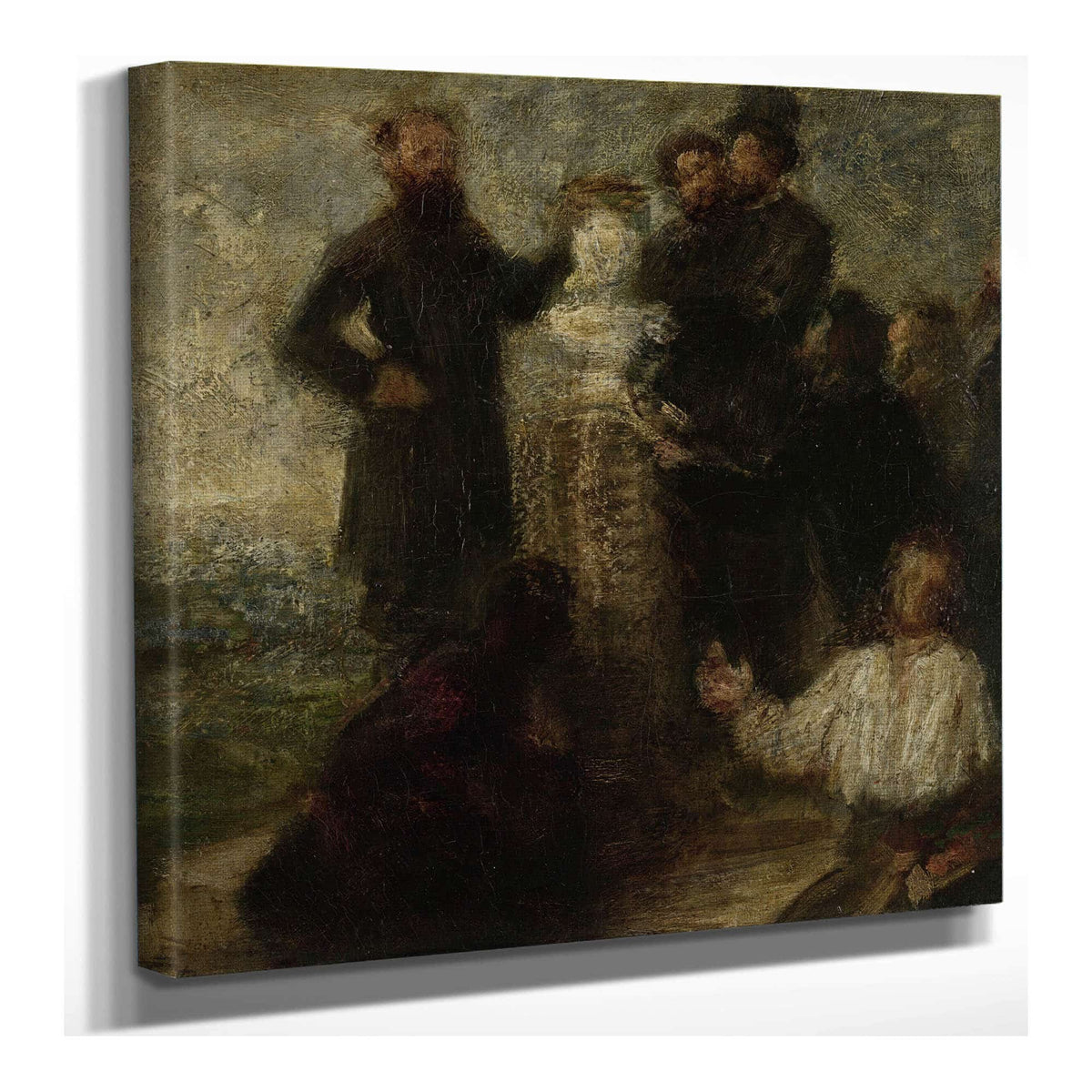 Esquisse Pour Lhommage A Delacroix  by Henri Fantin Latour