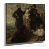 Esquisse Pour Lhommage A Delacroix  by Henri Fantin Latour