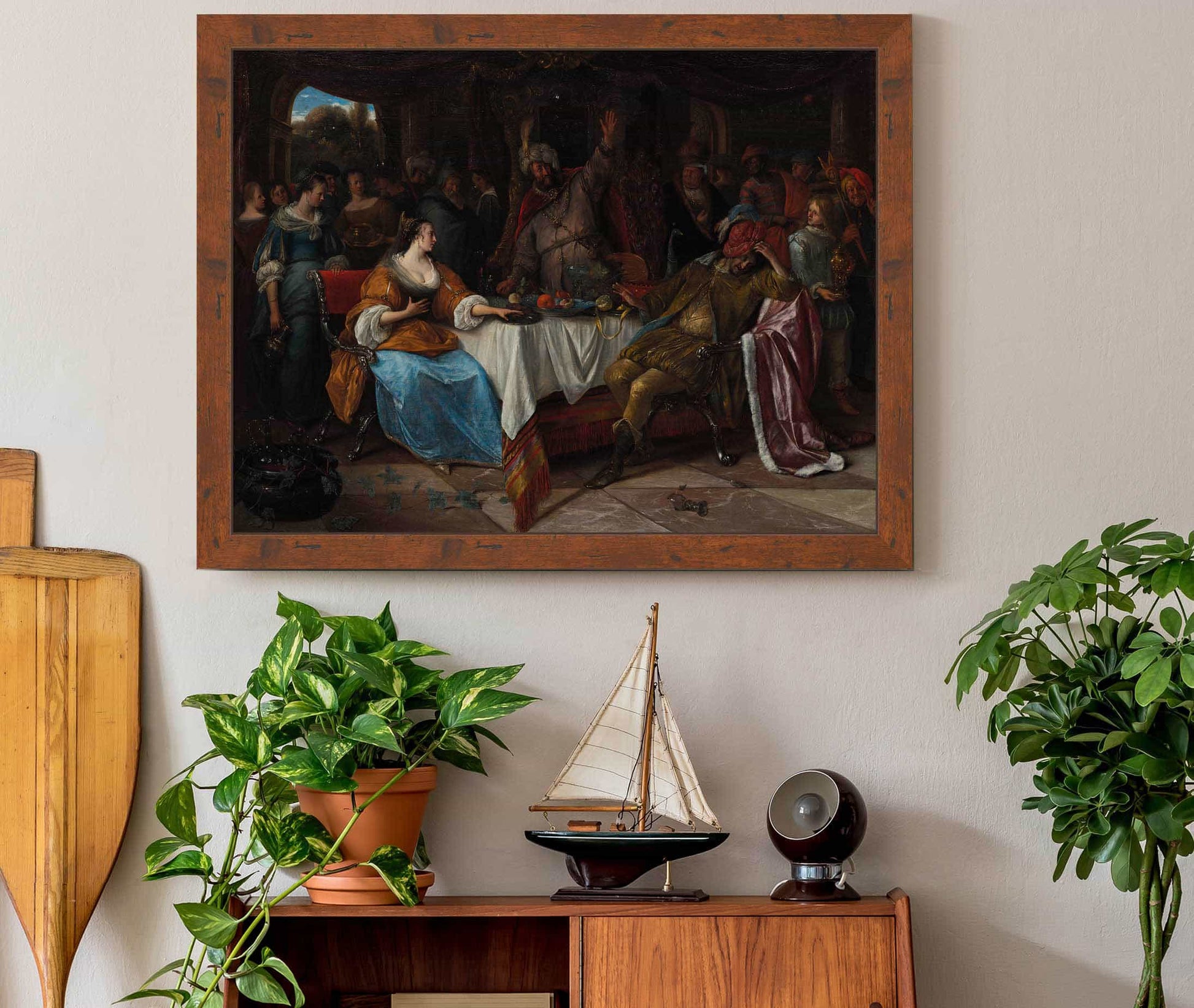 Esther Ahasuerus And Haman by Jan Steen