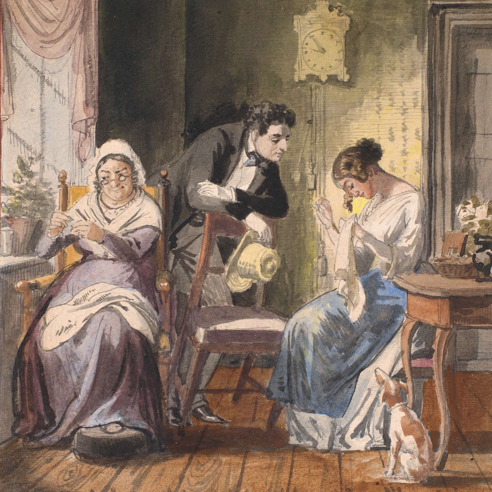 Et Besog Et Besog Fra Hverdagslivet by Wilhelm Marstrand