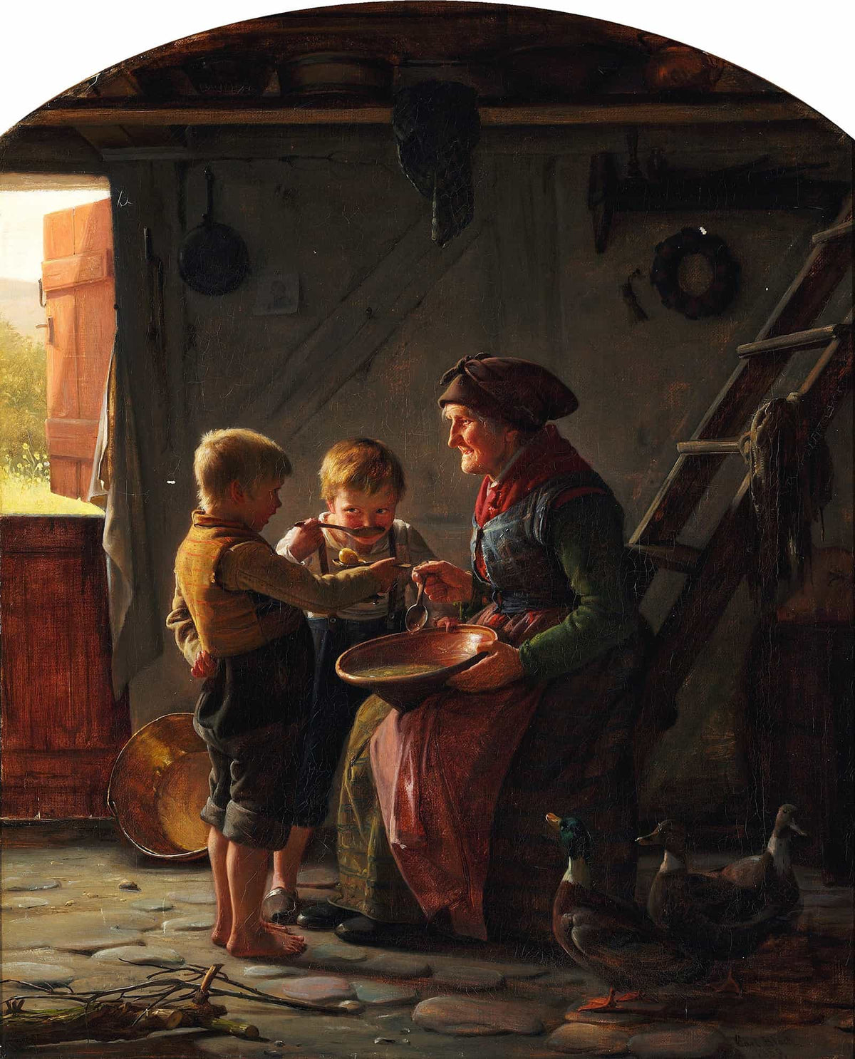 Et Maaltid by Carl Bloch