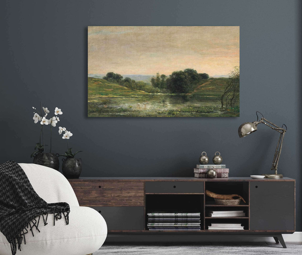 Etang De Gillieu Dauphine Solitude by Charles Francois Daubigny