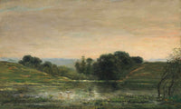 Etang De Gillieu Dauphine Solitude by Charles Francois Daubigny