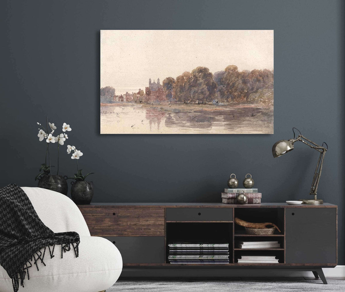 Eton From The Thames Early Th Century by David Cox