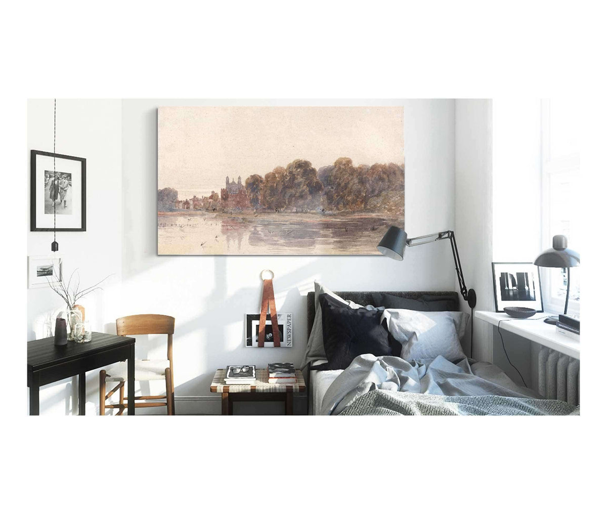 Eton From The Thames Early Th Century by David Cox