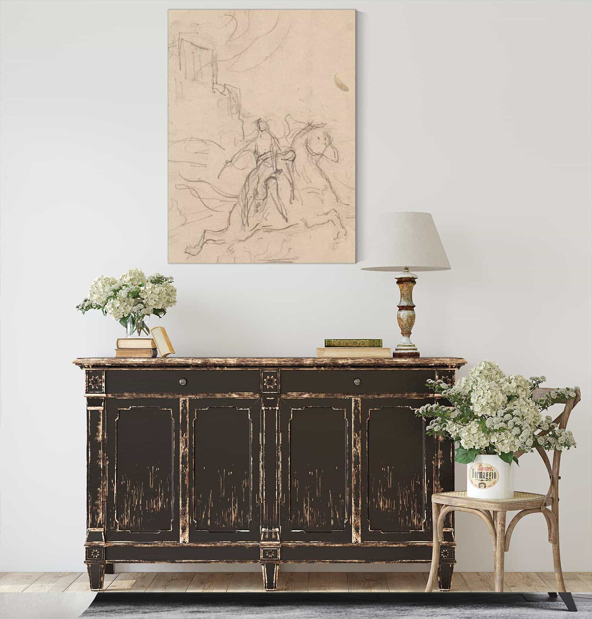 Etude De Cavalier by Henri Leopold Levy