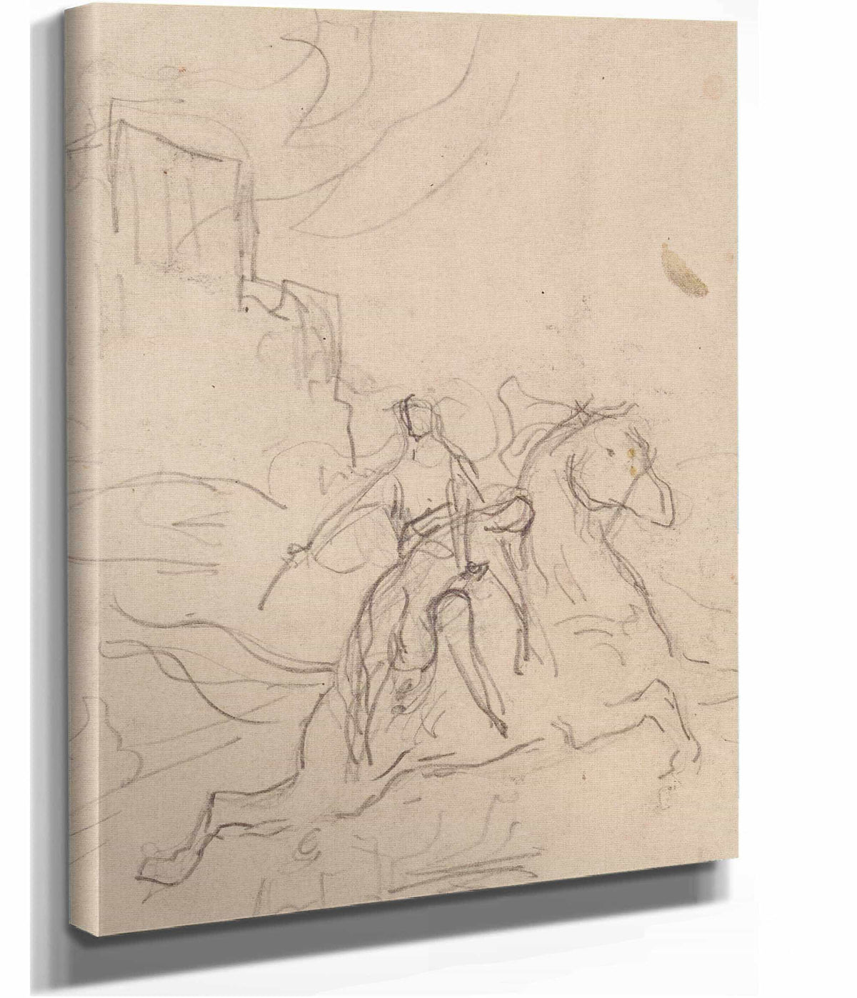 Etude De Cavalier by Henri Leopold Levy