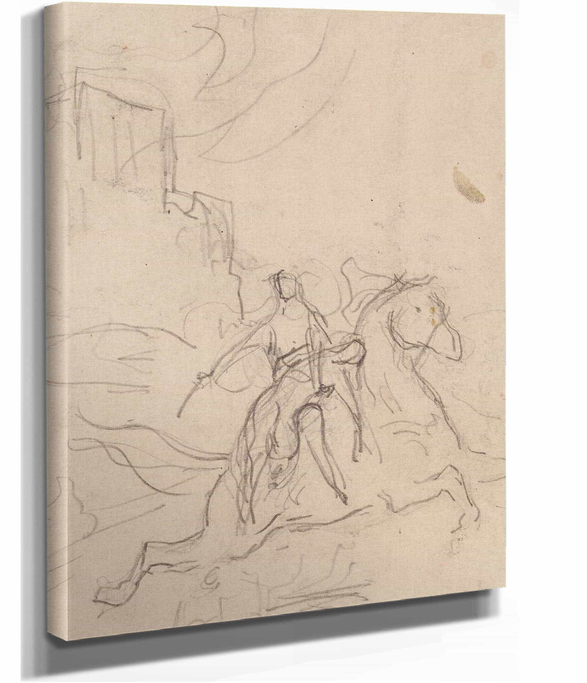 Etude De Cavalier by Henri Leopold Levy