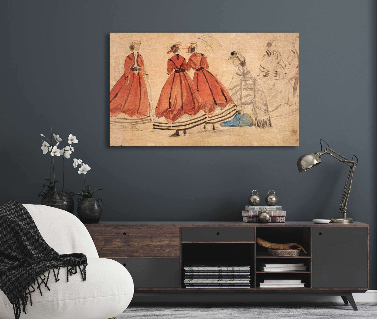 Etude De Costumes by Eugene Boudin