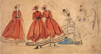 Etude De Costumes by Eugene Boudin