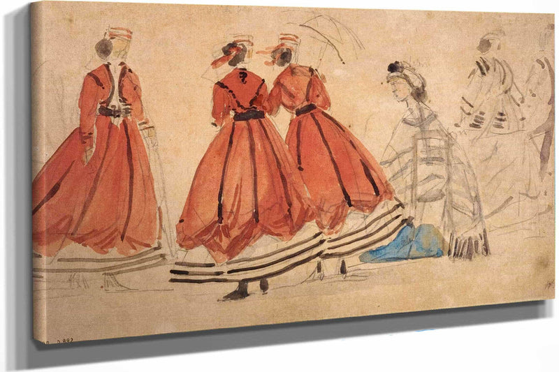 Etude De Costumes by Eugene Boudin