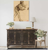 Etude De Jeune Homme Entourant Un Animal by Henri Leopold Levy