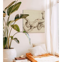 Etude De Jeune Homme Nu Contorsionne by Henri Leopold Levy