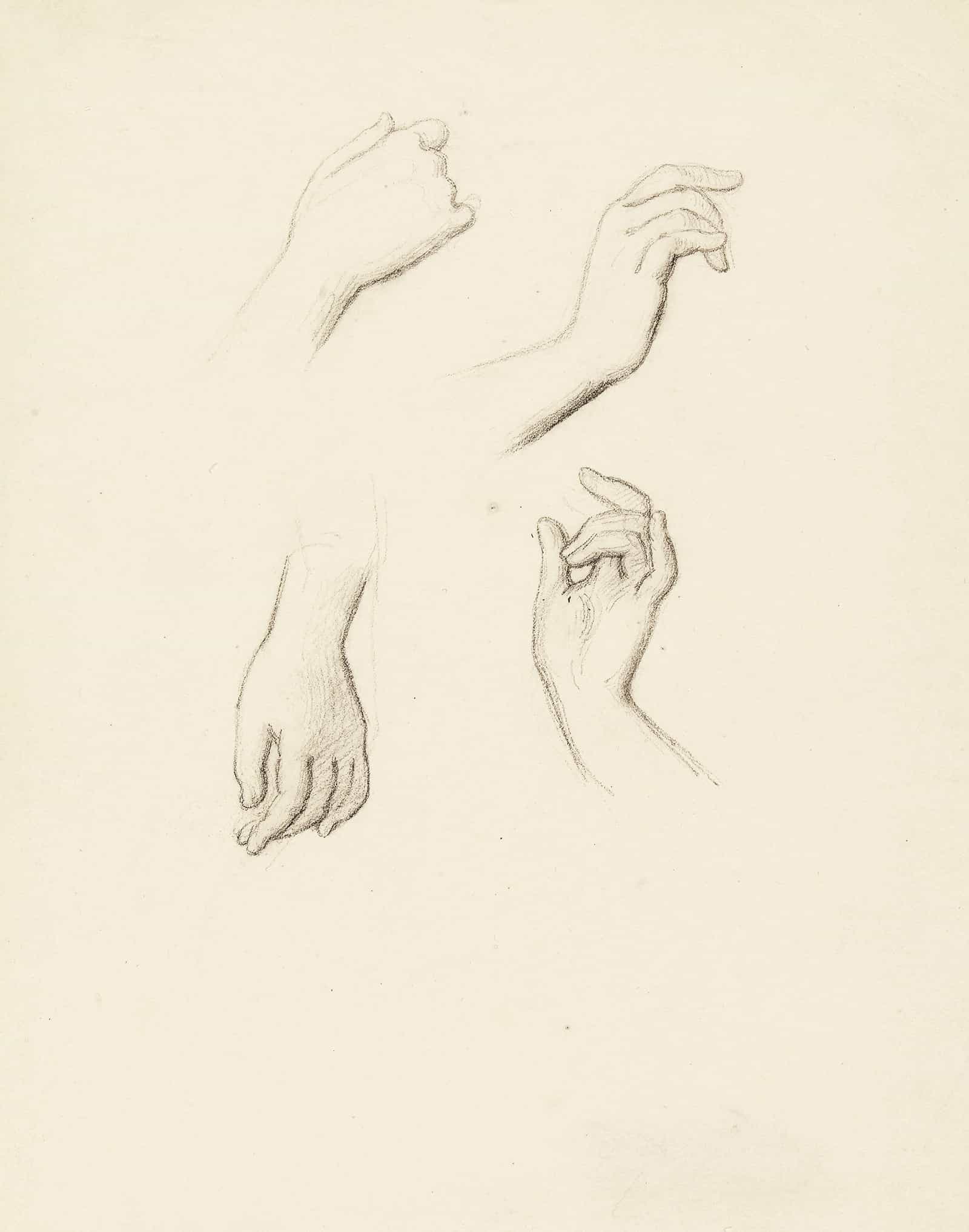 Etude De Mains Iv by Narcisse Virgile Diaz De La Pena