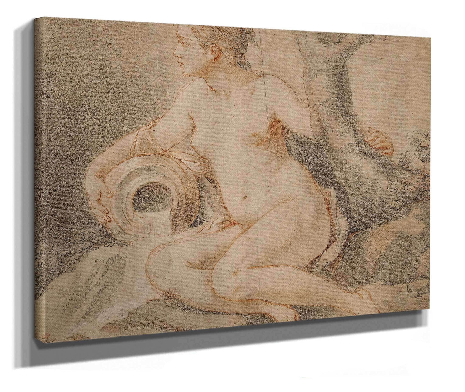 Etude De Nymphe by Charles Joseph Natoire