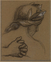 Etude De Tete Et De Mains by Pierre Puvis De Chavannes