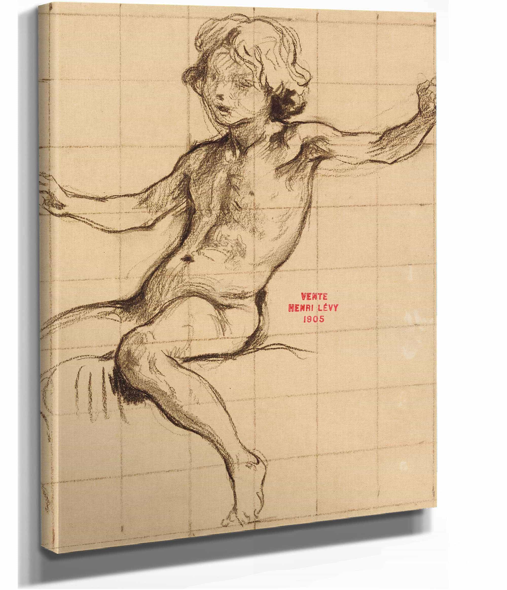 Etude Denfant Assis by Henri Leopold Levy