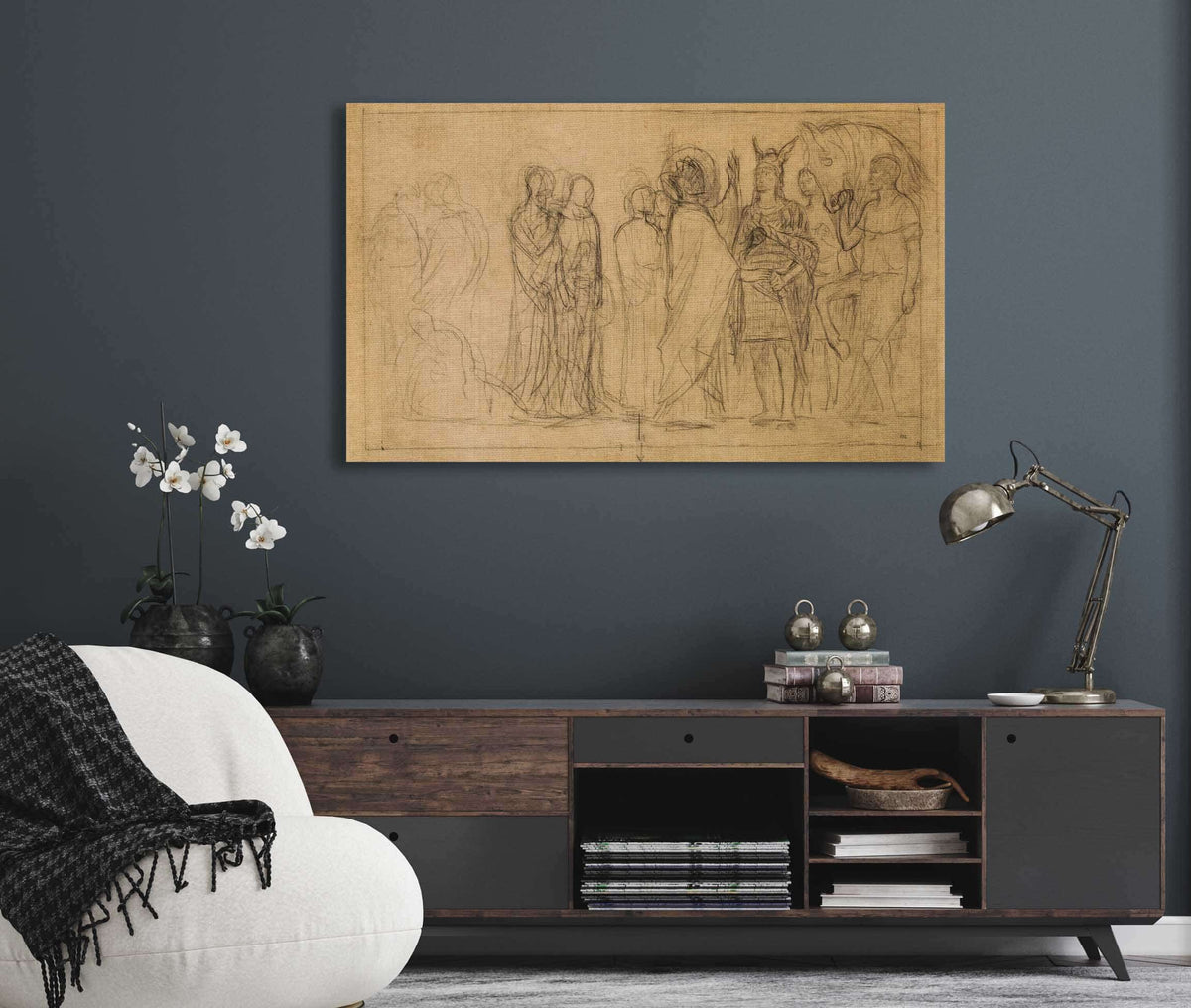 Etude Pour La Derniere Composition Du Pantheon Non Executee by Pierre Puvis De Chavannes