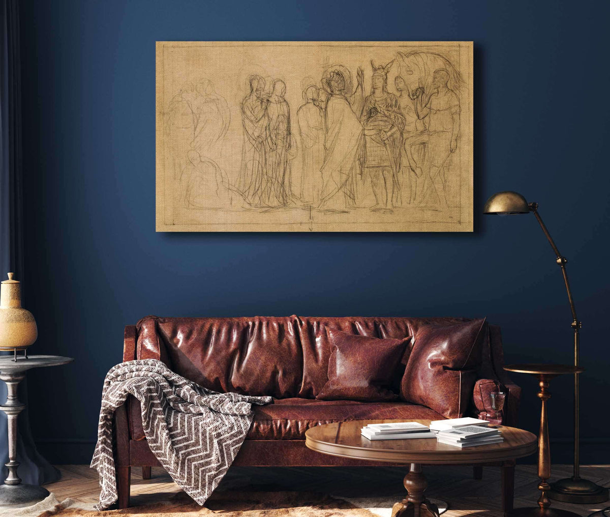 Etude Pour La Derniere Composition Du Pantheon Non Executee by Pierre Puvis De Chavannes