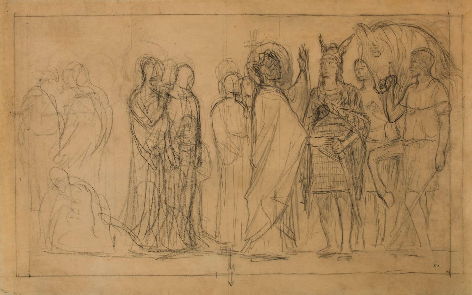 Etude Pour La Derniere Composition Du Pantheon Non Executee by Pierre Puvis De Chavannes
