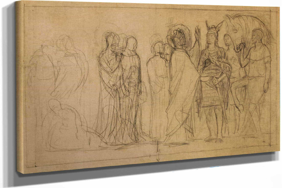 Etude Pour La Derniere Composition Du Pantheon Non Executee by Pierre Puvis De Chavannes