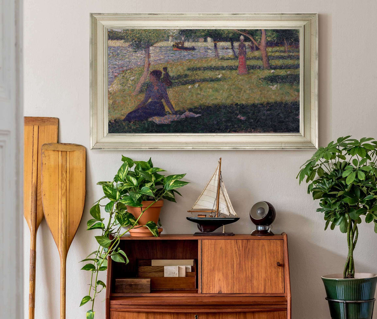 Etude Pour La Grande Jatte Study For La Grande Jatte Between And by Georges Seurat