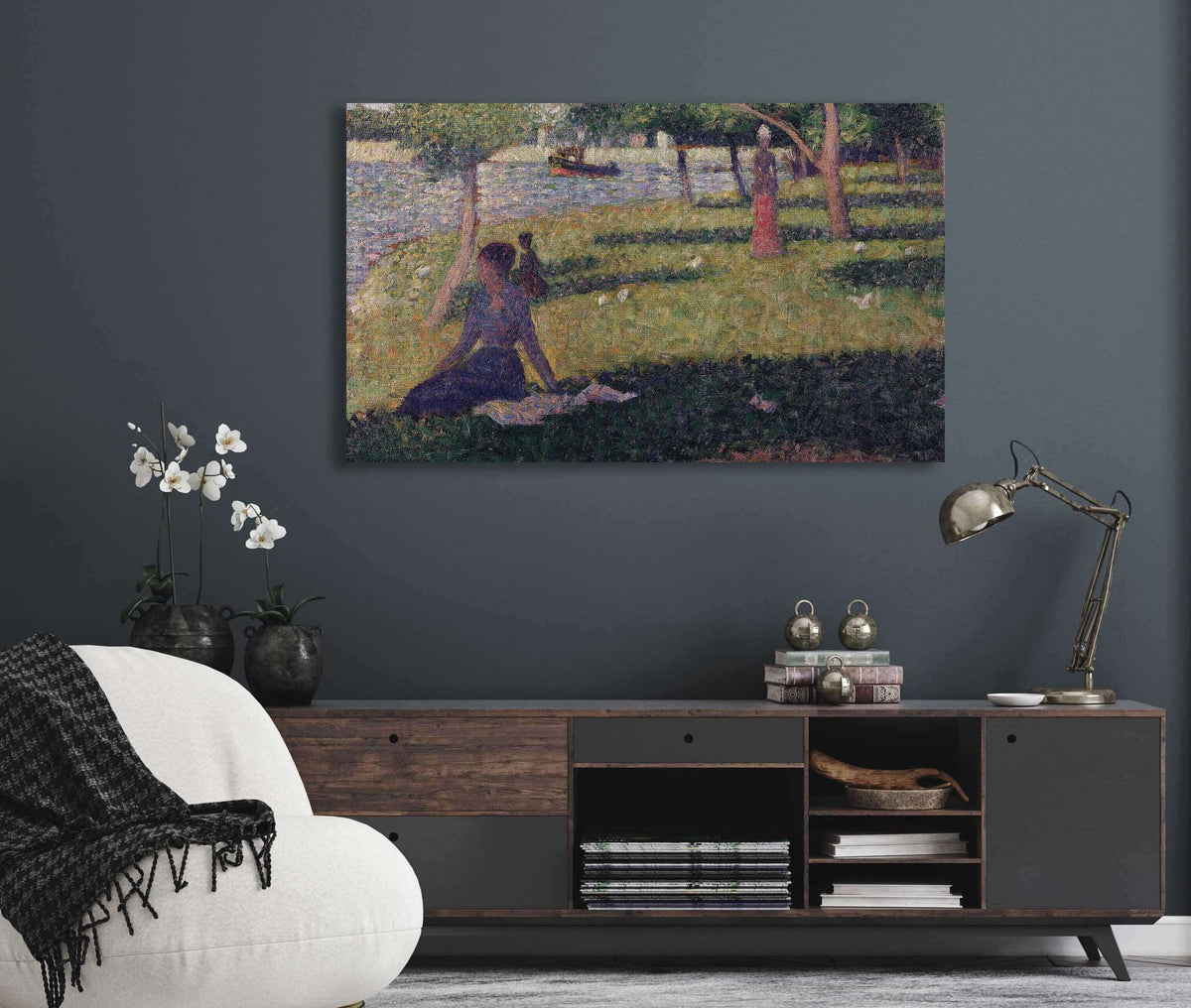 Etude Pour La Grande Jatte Study For La Grande Jatte Between And by Georges Seurat