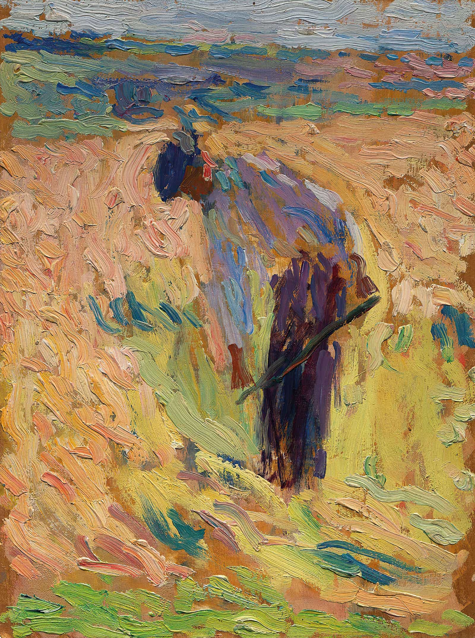 Etude Pour La Moisson by Henri Martin