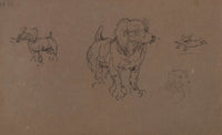 Etudes De Chiens by Henri De Toulouse Lautrec