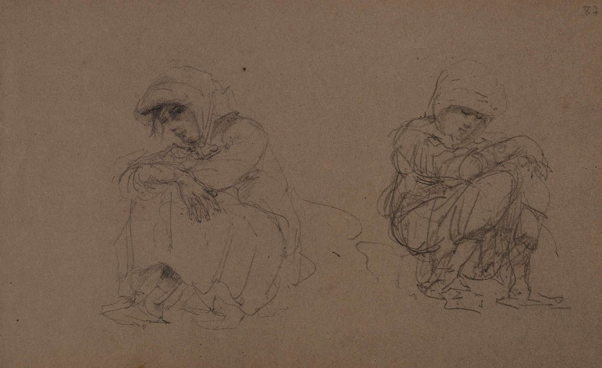 Etudes De Femmes Assises by Henri De Toulouse Lautrec