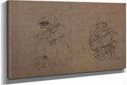 Etudes De Femmes Assises by Henri De Toulouse Lautrec