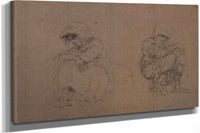 Etudes De Femmes Assises by Henri De Toulouse Lautrec