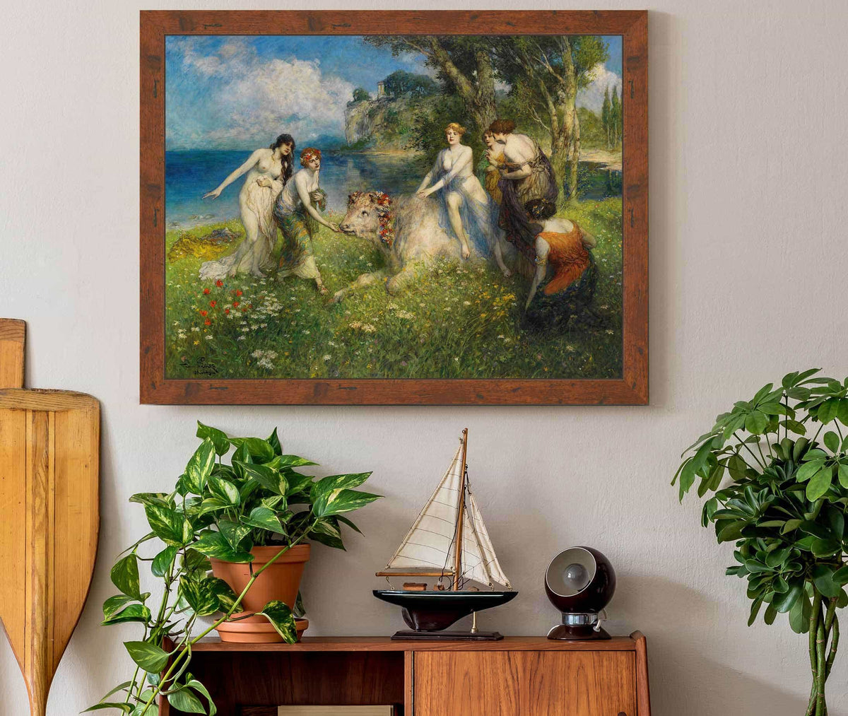 Europa Auf Dem Stier by Ferdinand Leeke