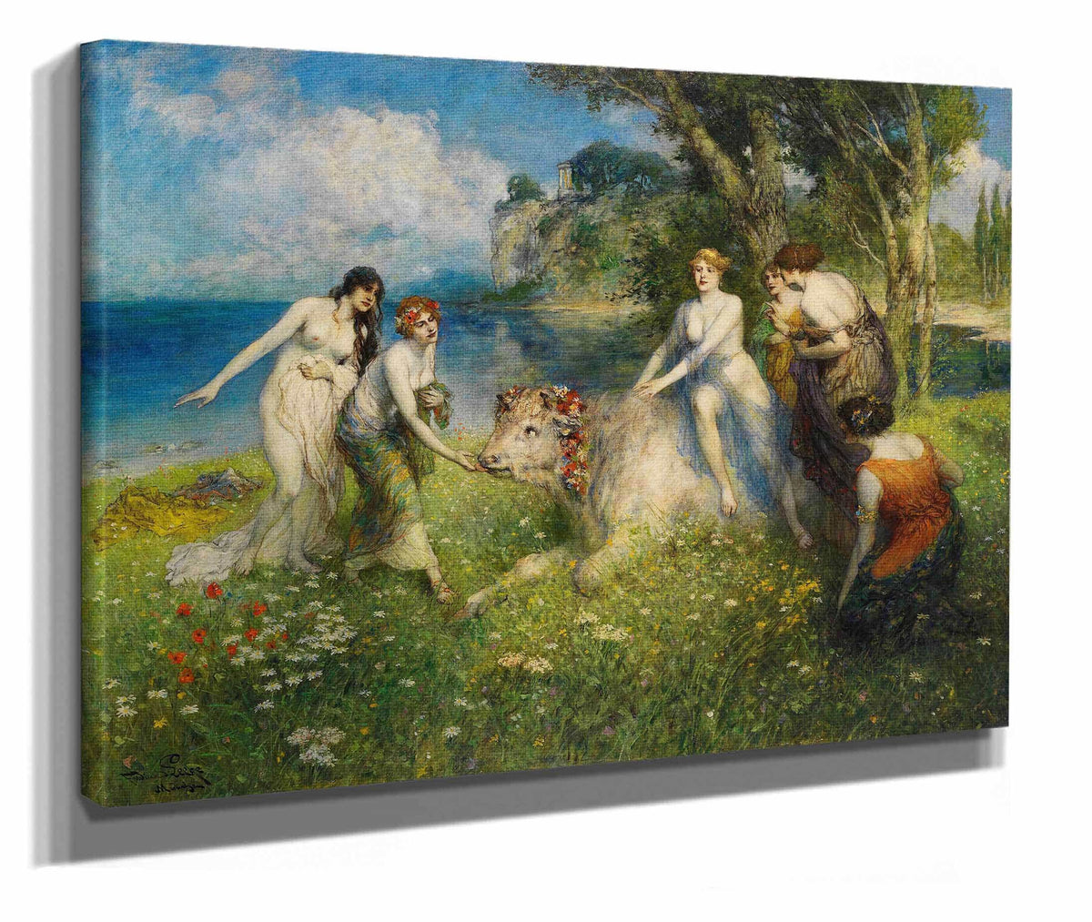 Europa Auf Dem Stier by Ferdinand Leeke