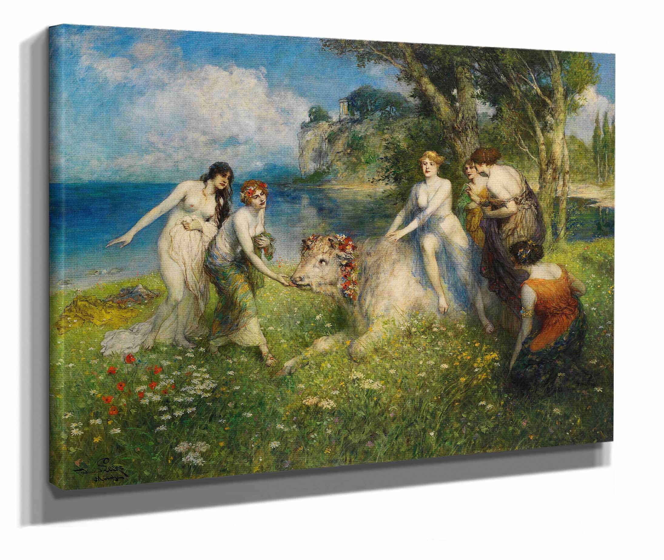 Europa Auf Dem Stier by Ferdinand Leeke