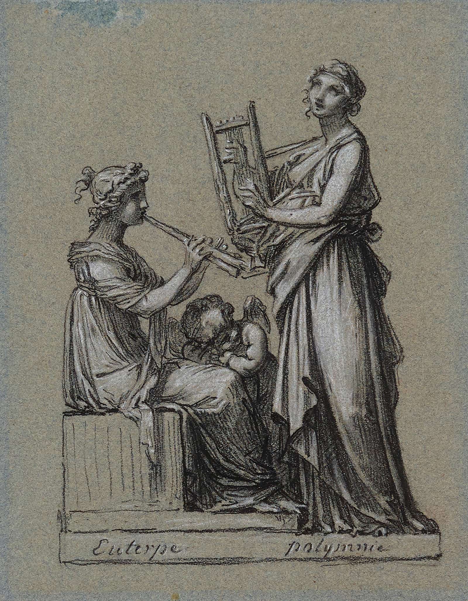 Euterpe Et Polymnie by Pierre Paul Prudhon