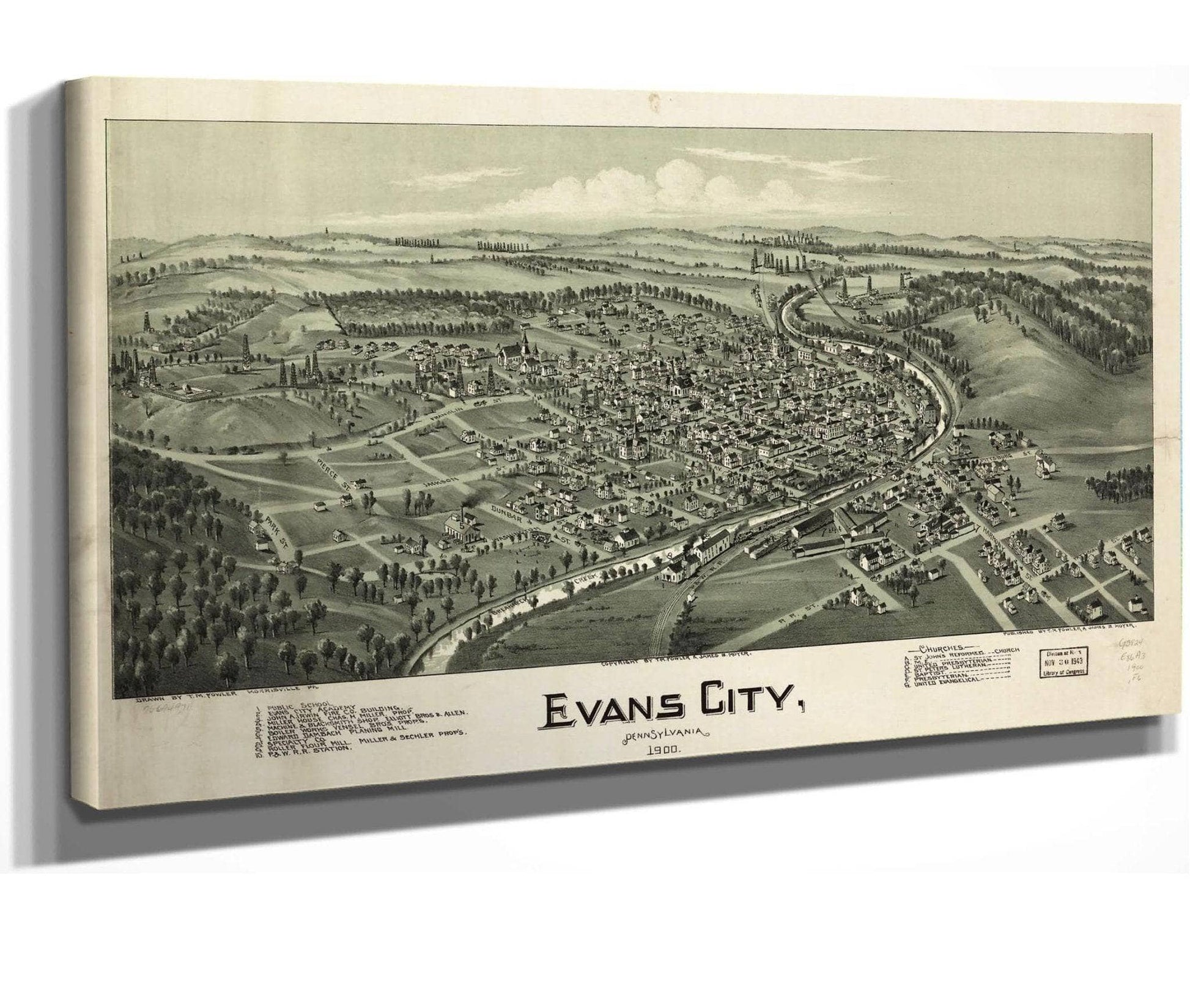 Evans City Pennsylvania 1900  State Of Pennsylvania