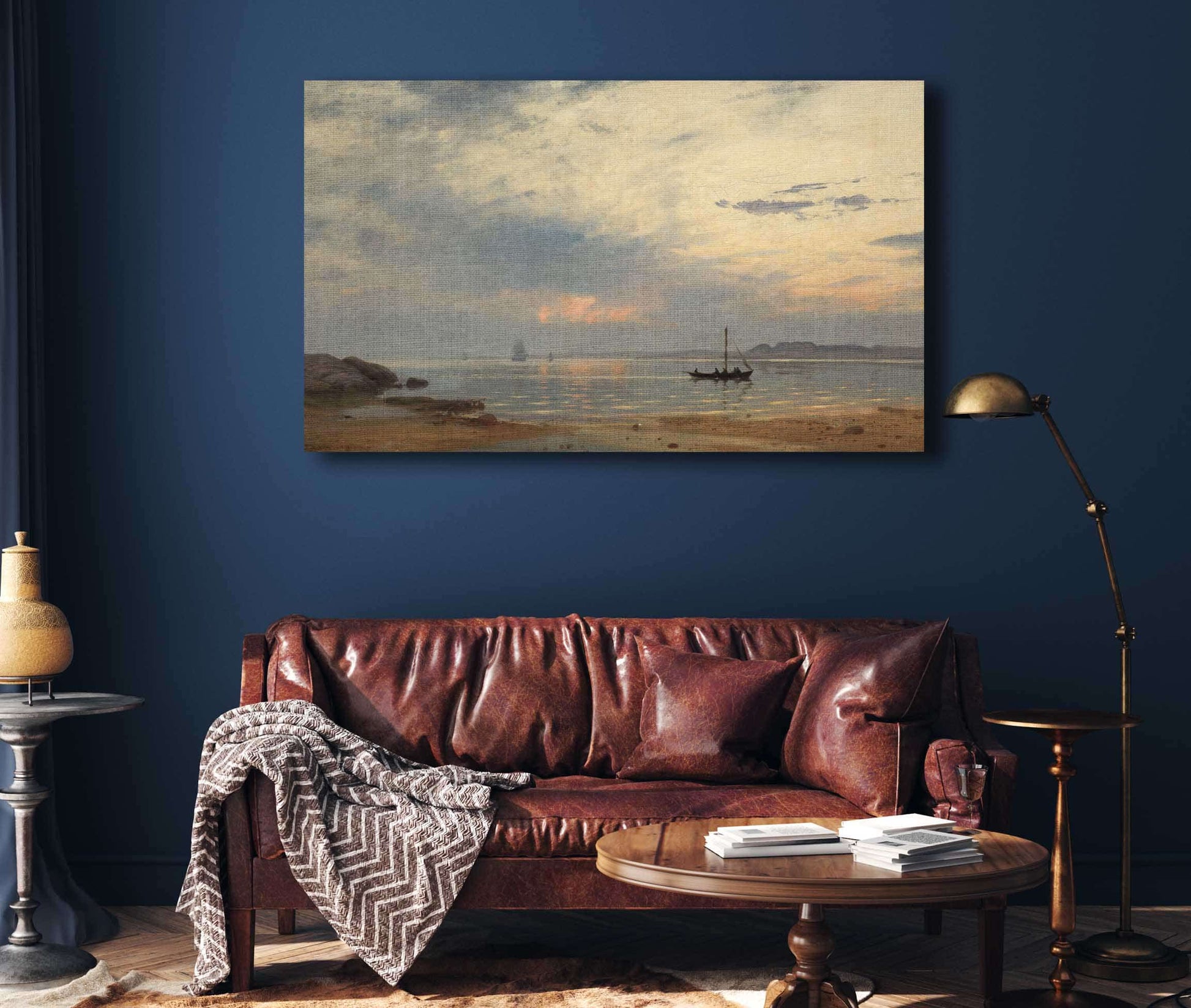 Evening At Hvaler By Amaldus Nielsen