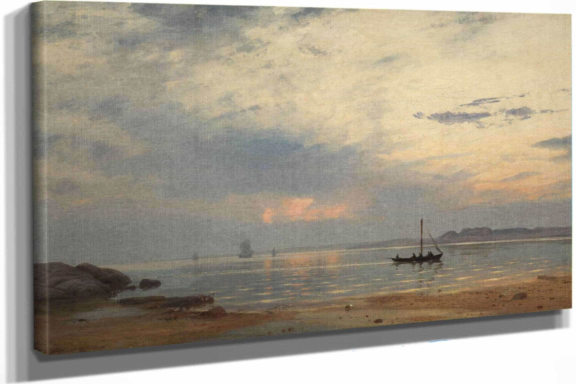 Evening At Hvaler By Amaldus Nielsen
