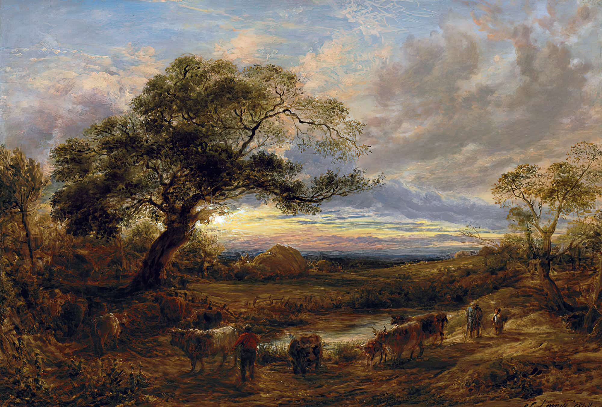 Evening by John Linnell