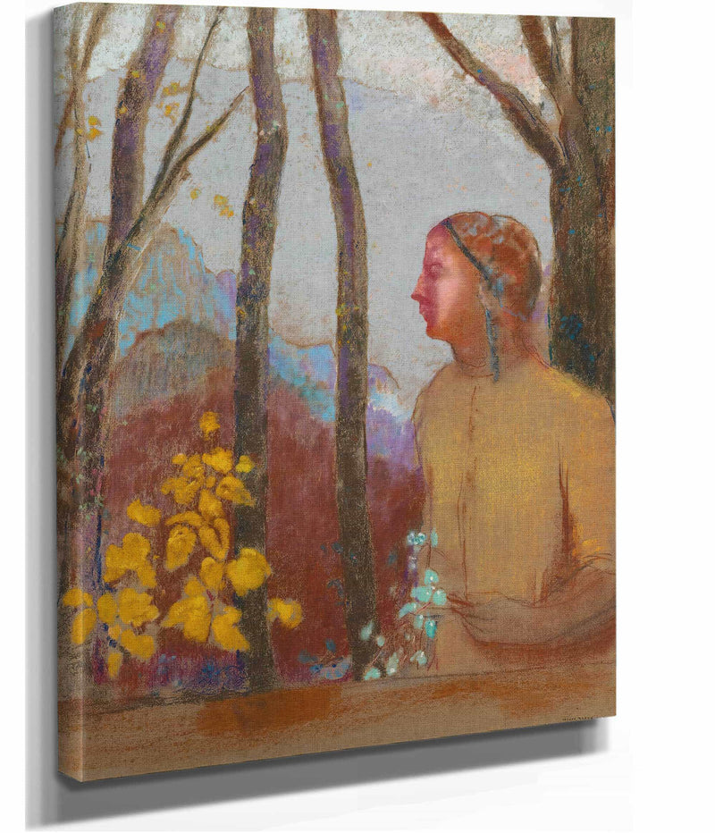 Evocation Femme A La Montagne by Odilon Redon