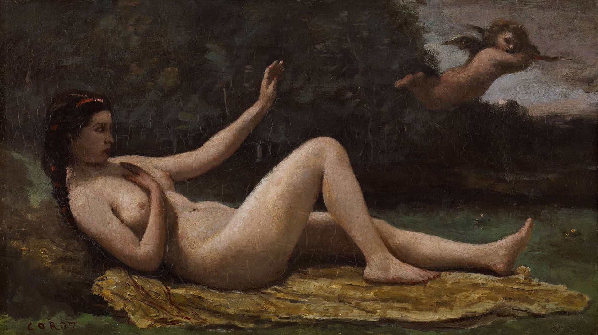 Evocation Of Love by Jean Baptiste Camille Corot
