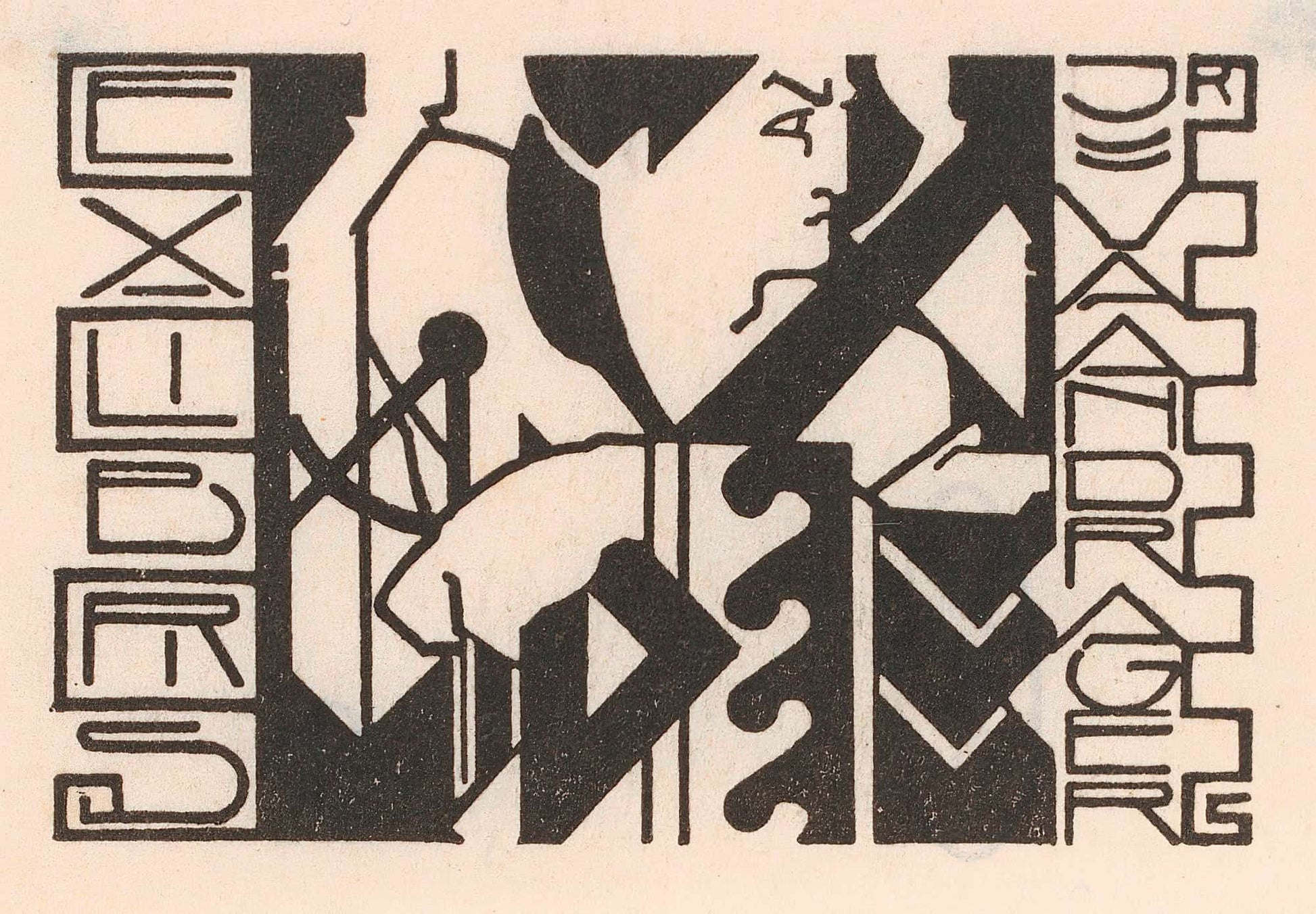 Ex Libris Van J Van Der Ager by Reijer Stolk