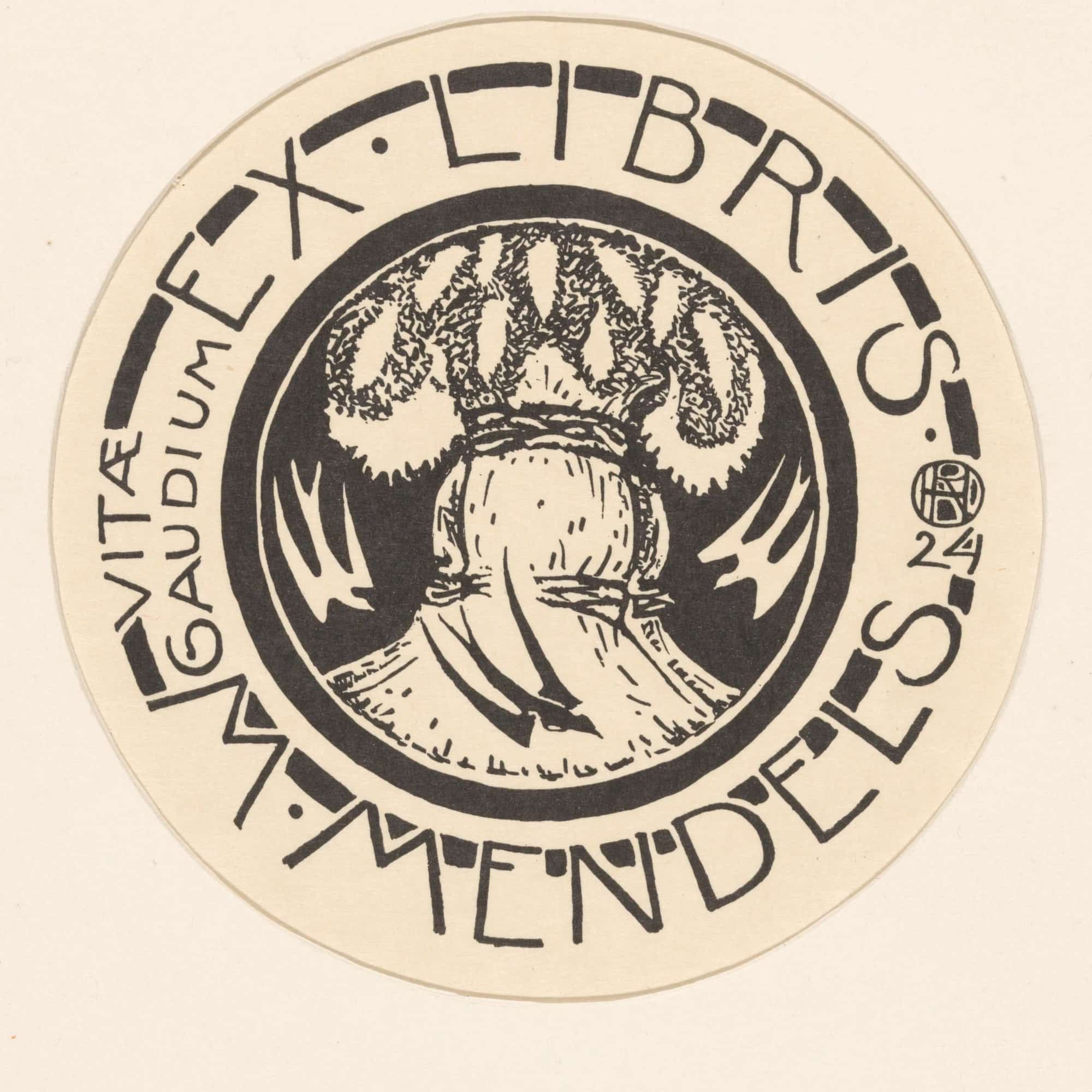 Ex Libris Van Maurits Mendels by Richard Nicolaus Roland Holst
